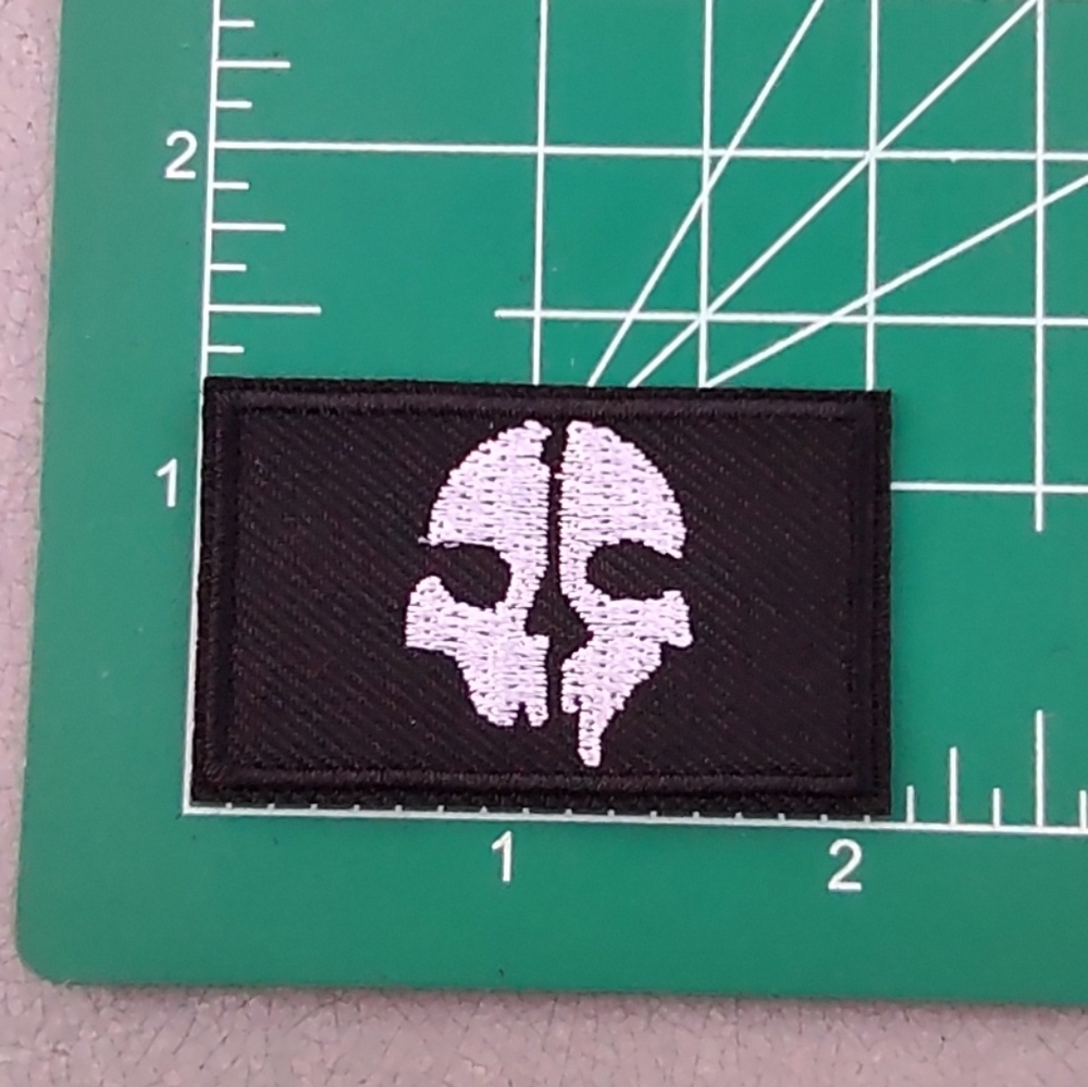 🆓 Free W/Purchase Mini Black and White Skull Patch
